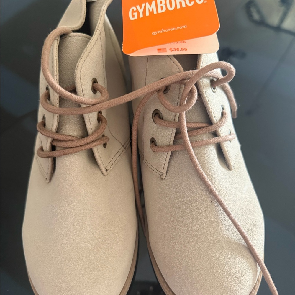 Gymboree boys Beige Lace-Up Ankle Boots